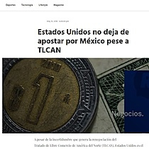 Estados Unidos no deja de apostar por Mxico pese a TLCAN